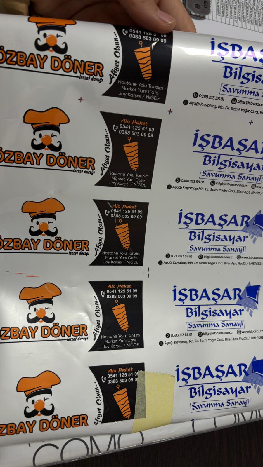 İŞBAŞAR BİLGİSAYAR - ÖZBAY DÖNER
