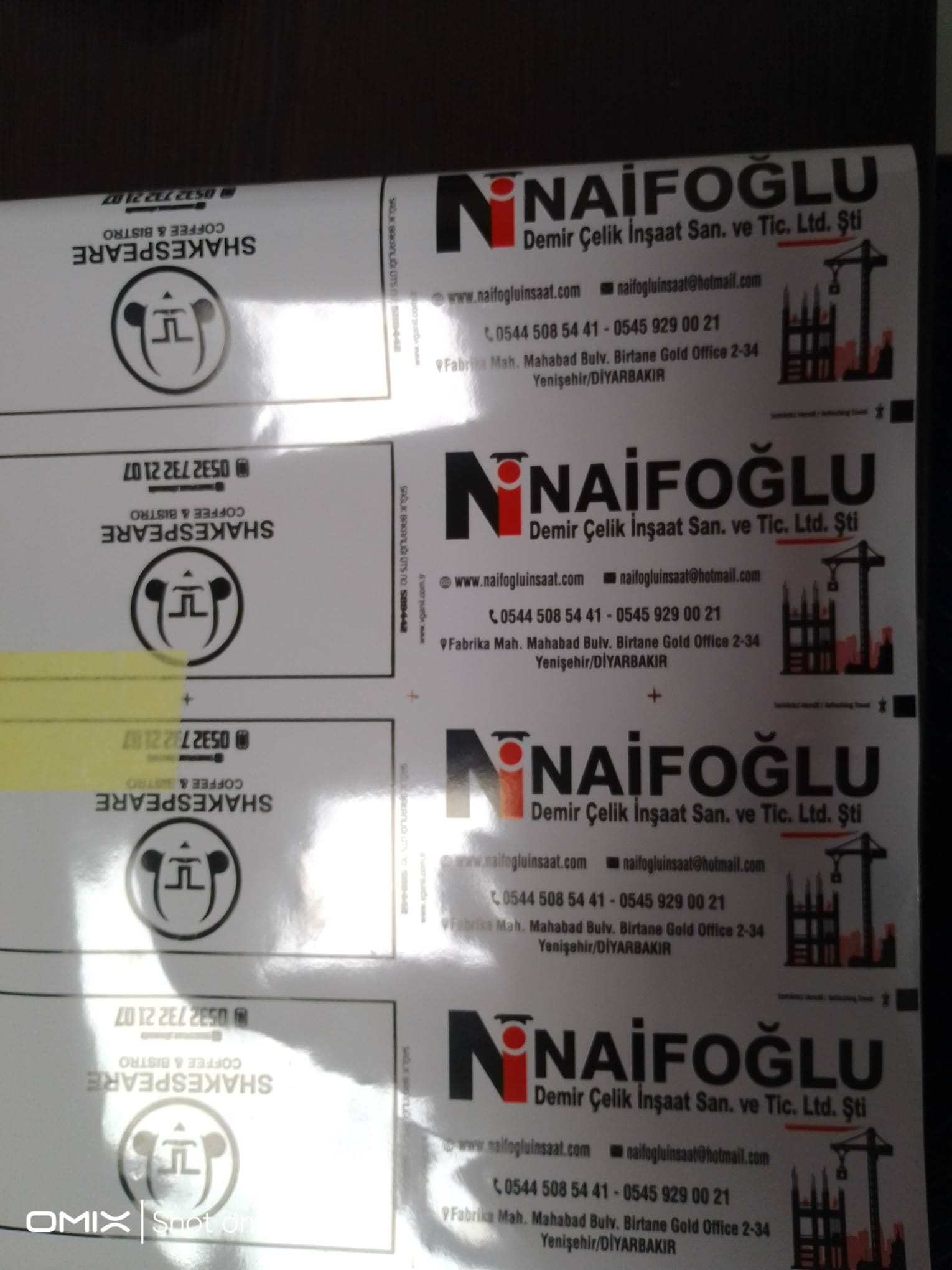 NAİFOĞLU İNŞAAT - SHAKESPEARE COFFEE