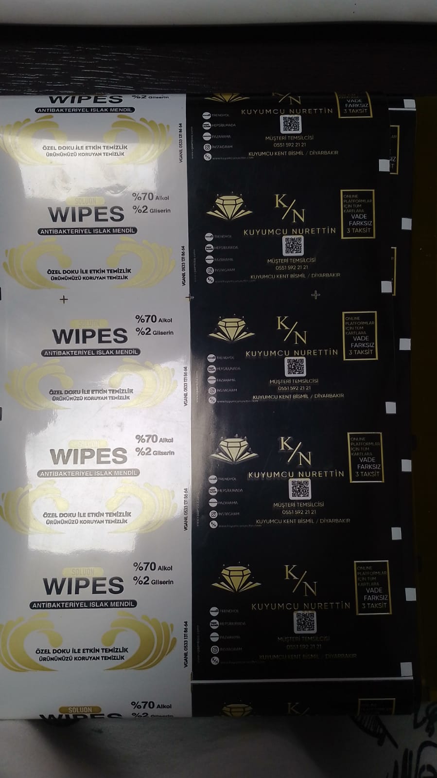 KUYUMCU NURETTİN - SOLOON WIPES